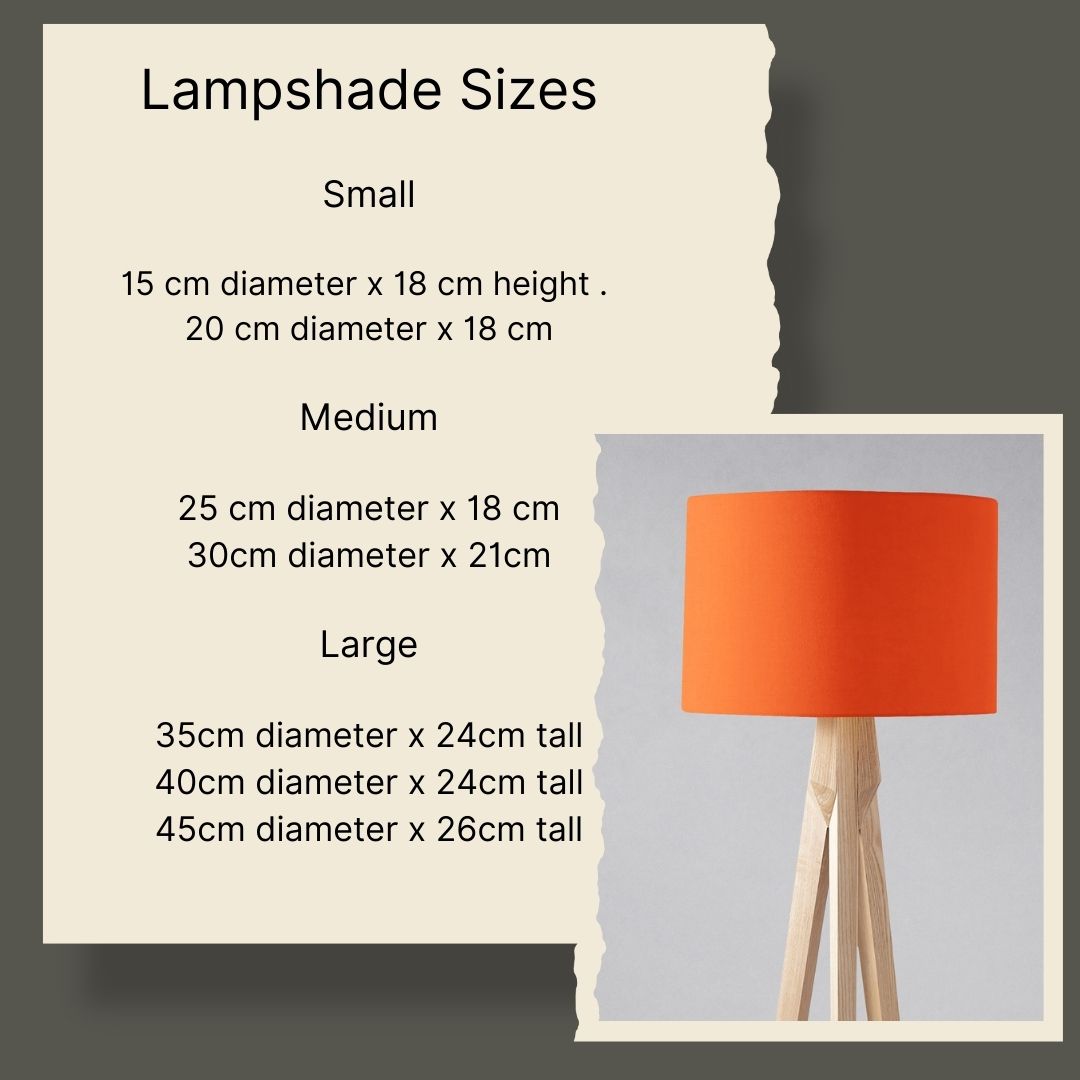 Shadowbright Plain Burnt Orange Lampshade, Ceiling or Table
