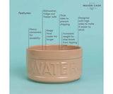 Mason Cash Cane Lettered Dog Water Bowl, 20cm, Brown