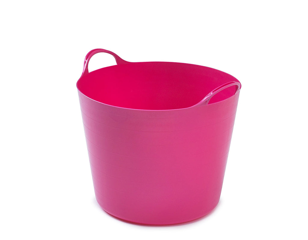 Whitefurze Pink Flexible Tub, 39L