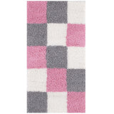 The Rugs Myshaggy Geometric Pink Rug
