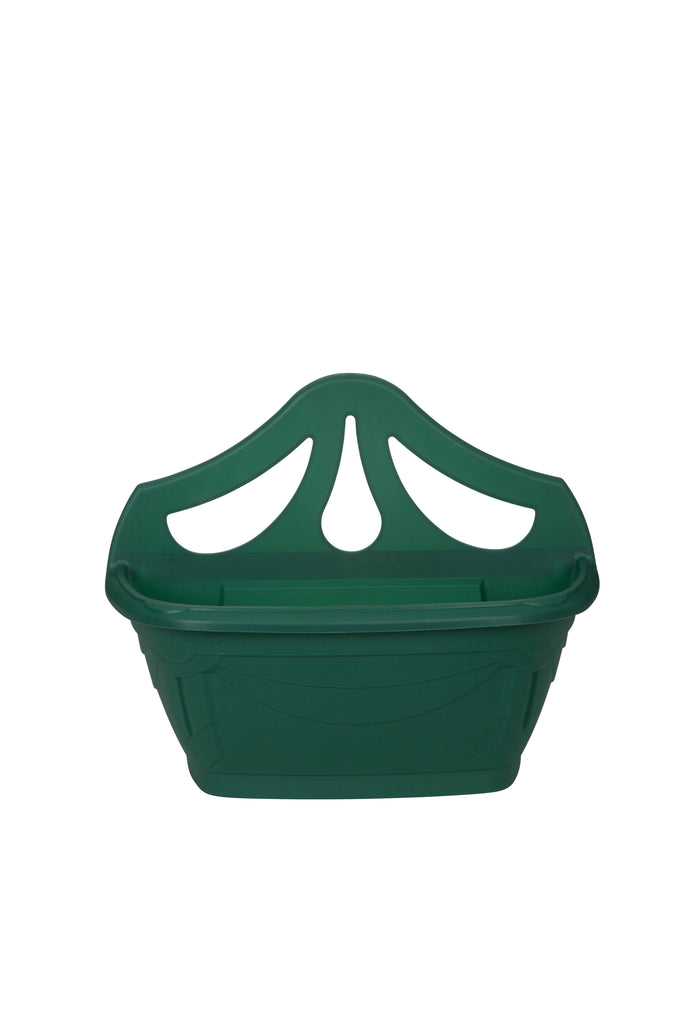 Whitefurze Venetian Forest Green Wall Planter, 31cm