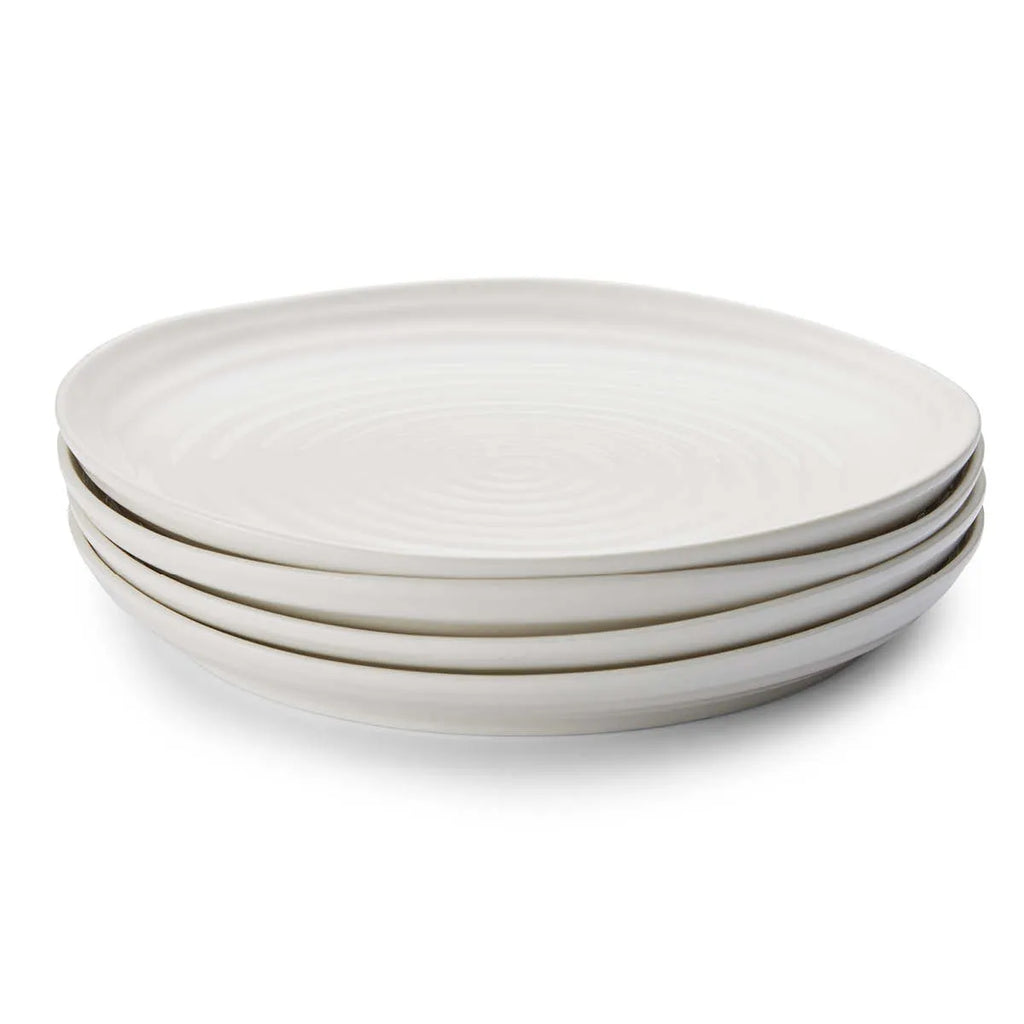 Portmeirion Sophie Conran Porcelain Coupe Dinner Plates,Set of 4