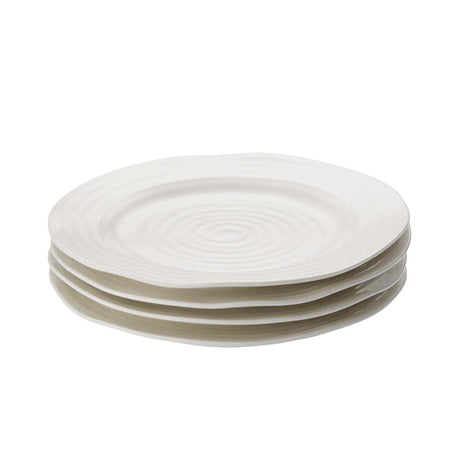 Portmeirion Sophie Conran Porcelain Dinner Plates, Set of 4, White