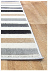 Abstract Multicolour Stripe Rug R469A by The Rugs