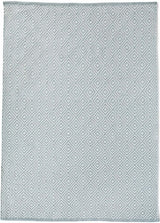 Diamond Sky Blue Hand-woven Rug