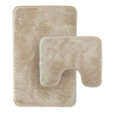 2 Piece Extra Soft Non Slip Bath Mat Set by OLIVIA ROCCO