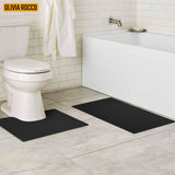 2 Piece Monaco Non Slip Bath Mat Rug Set by OLIVIA ROCCO