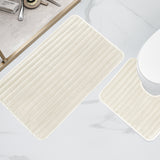 2 Piece Ribbed Bath Mat Set by OLIVIA ROCCO