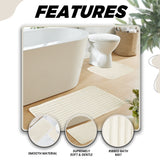2 Piece Ribbed Bath Mat Set by OLIVIA ROCCO