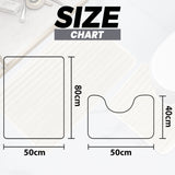 2 Piece Ribbed Bath Mat Set by OLIVIA ROCCO