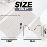 2 Piece Ribbed Bath Mat Set by OLIVIA ROCCO