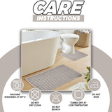 2 Piece Ribbed Bath Mat Set by OLIVIA ROCCO
