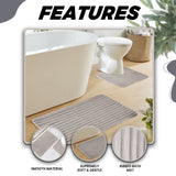 2 Piece Ribbed Bath Mat Set by OLIVIA ROCCO