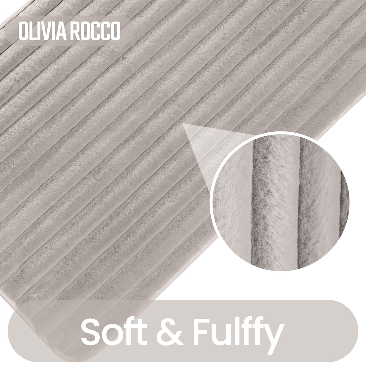 2 Piece Ribbed Bath Mat Set by OLIVIA ROCCO