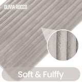 2 Piece Ribbed Bath Mat Set by OLIVIA ROCCO