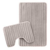2 Piece Ribbed Bath Mat Set by OLIVIA ROCCO