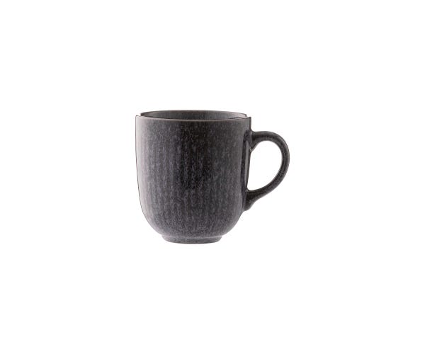 Mason Cash Reactive Linear Mug, Black, 400ml