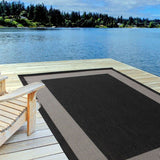 Ecology Outdoor Rug Black 200BL by The Rugs