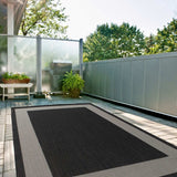 Ecology Outdoor Rug Black 200BL by The Rugs