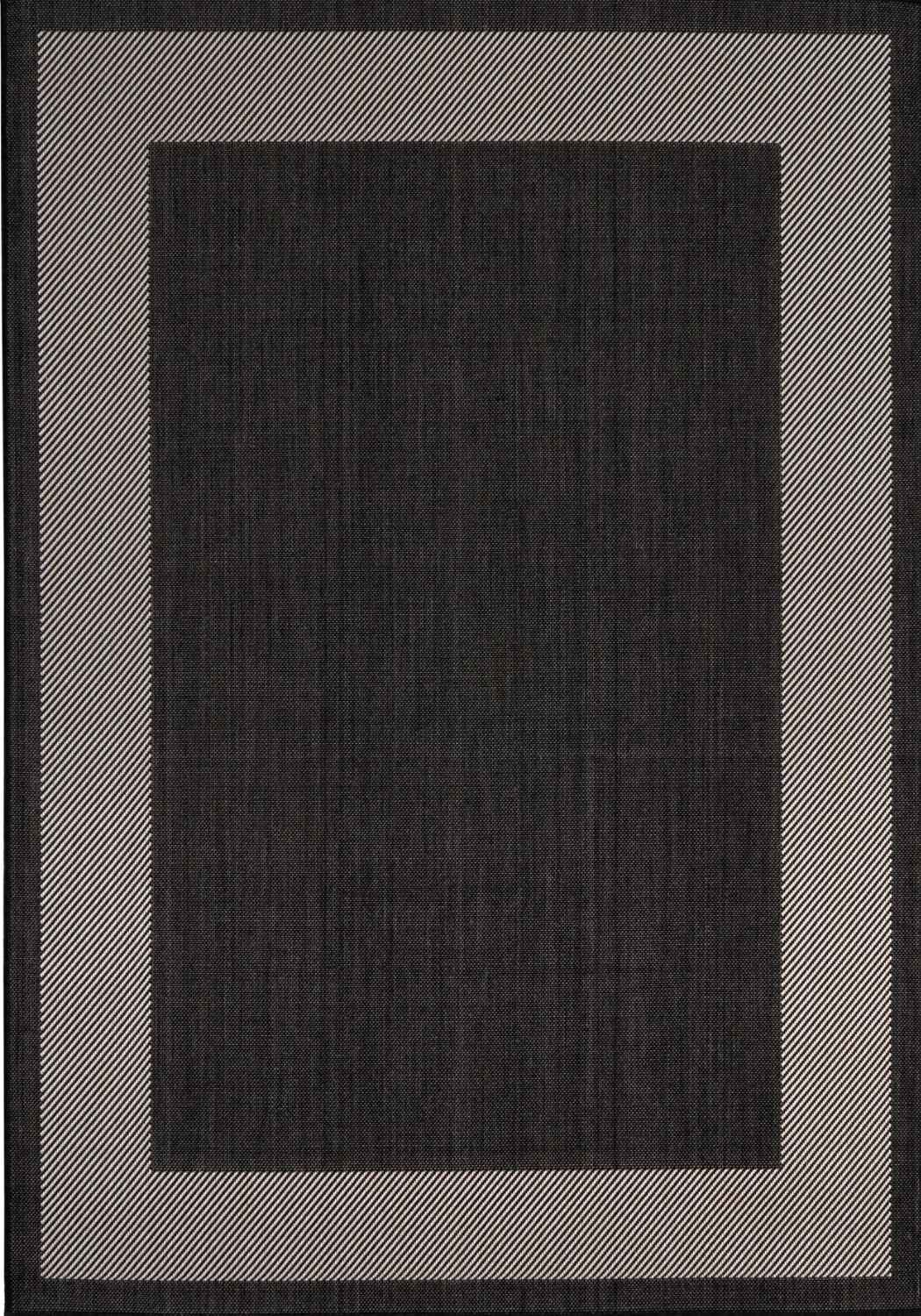 Ecology Outdoor Rug Black 200BL by The Rugs