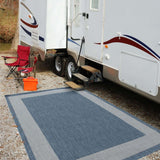 Ecology Outdoor Rug Blue 200BL by The Rugs