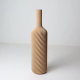 Filamora Studios Wine Vase Twisted 3D Printed for Dried Flowers