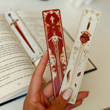Filamora Studios Sword Floral Bookmark Set
