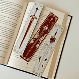 Filamora Studios Sword Floral Bookmark Set