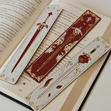 Filamora Studios Sword Floral Bookmark Set