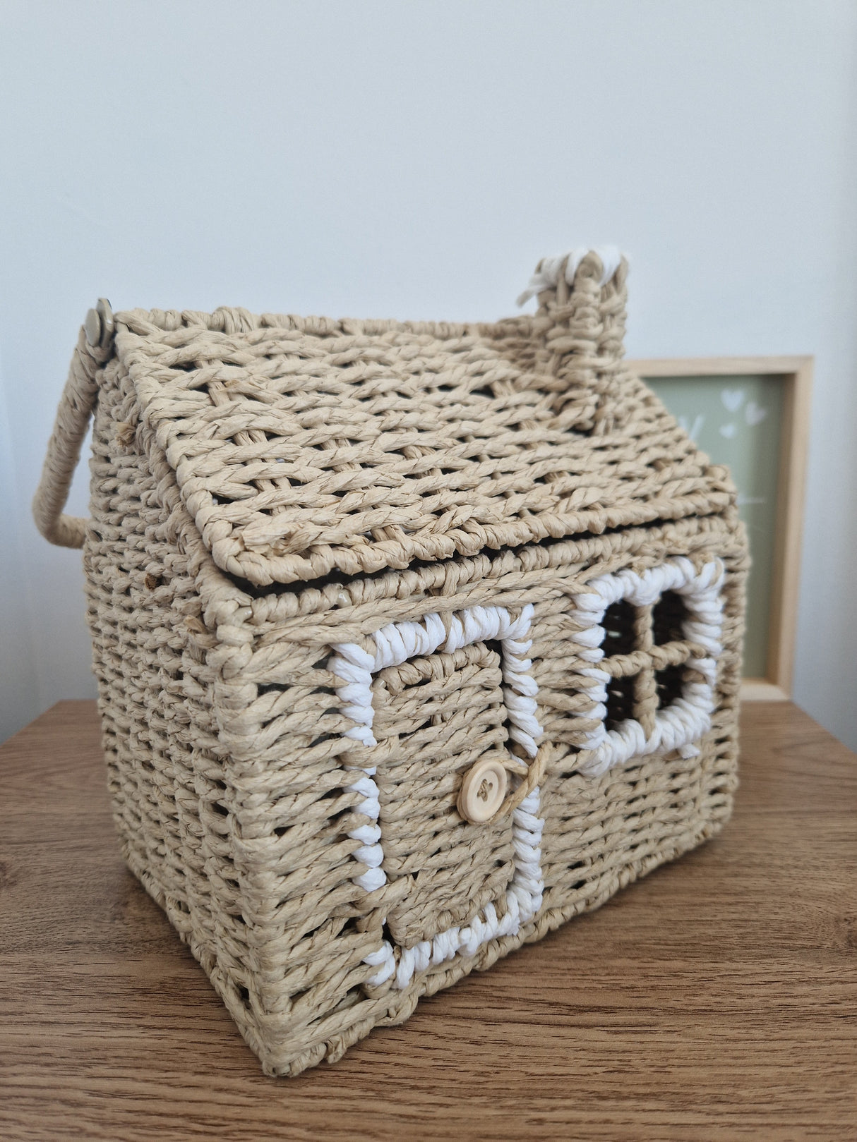 Blush & Bale Wicker House Basket - 20 x 36cm