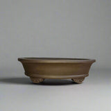 Yorkshire Bonsai Premium Unglazed Bonsai Pot Oval Brown - 28cm