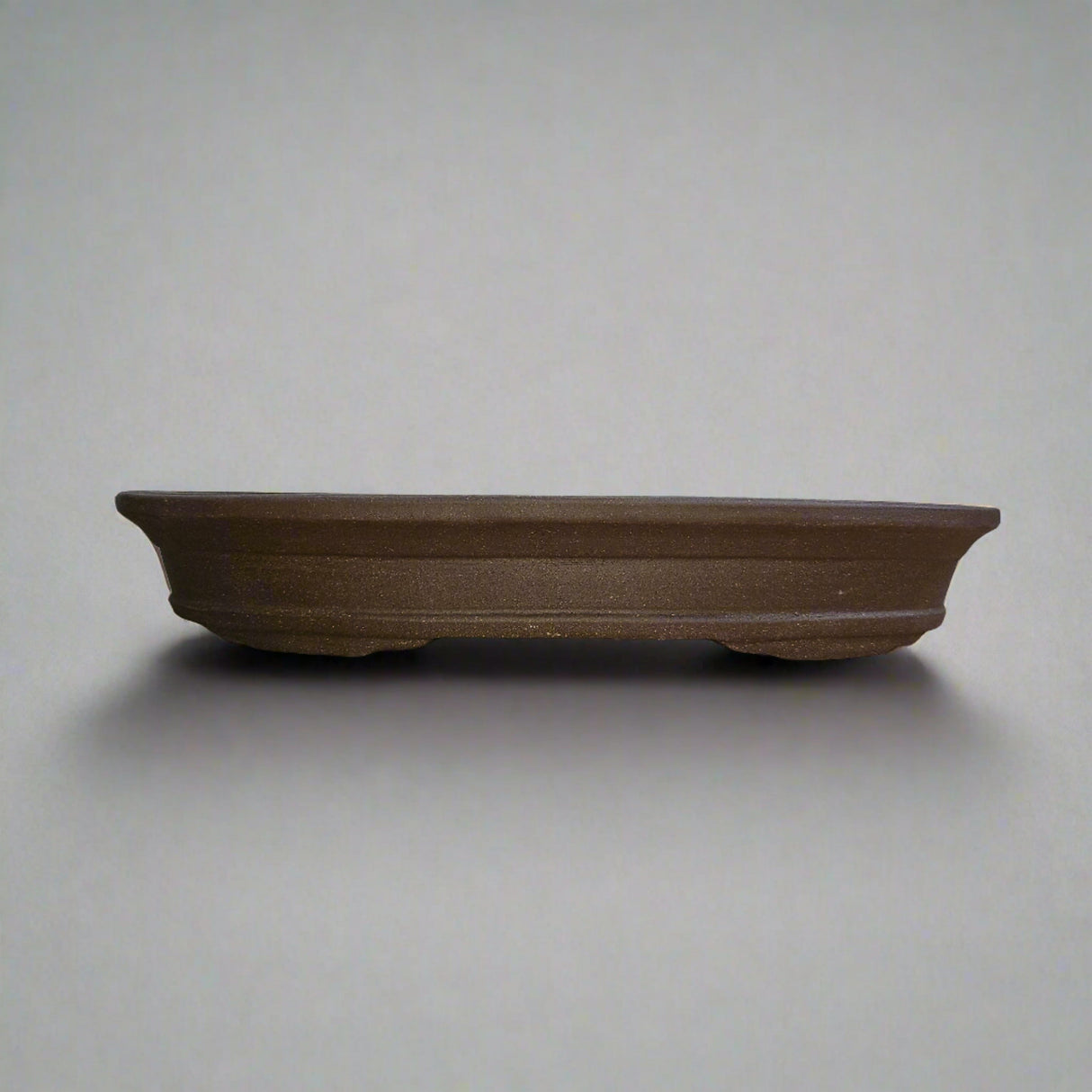 Yorkshire Bonsai Unglazed Oval Bonsai Pot Brown Ceramic - 39cm