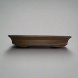 Yorkshire Bonsai Unglazed Oval Bonsai Pot Brown Ceramic - 39cm