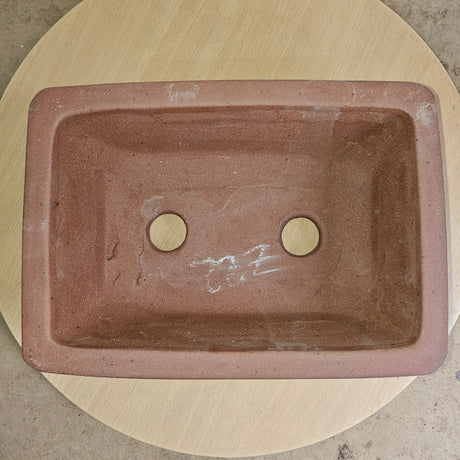 Yorkshire Bonsai Unglazed Rectangular Bonsai Pot - 28cm