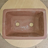 Yorkshire Bonsai Premium Unglazed Rectangular Bonsai Pot Brown