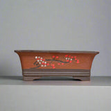 Yorkshire Bonsai Premium Unglazed Rectangular Bonsai Pot Brown