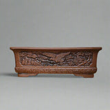 Yorkshire Bonsai Premium Unglazed Bonsai Pot Rectangle Brown - 44cm
