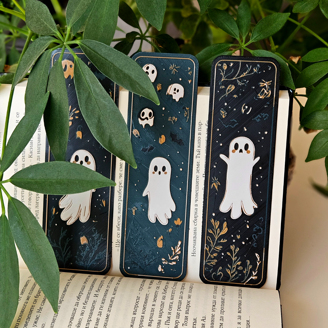 Filamora Studios Cute Ghost Bookmarks