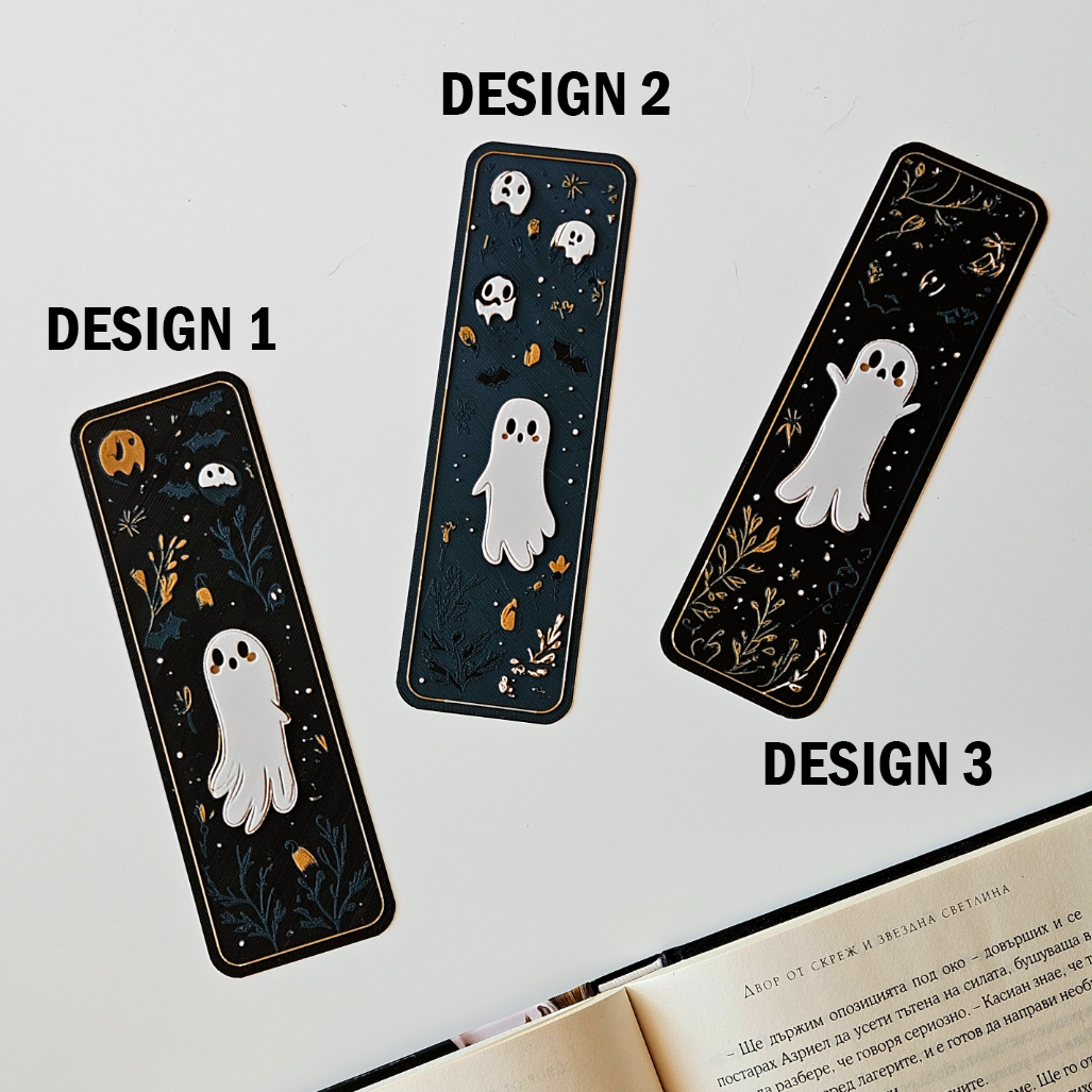 Filamora Studios Cute Ghost Bookmarks