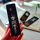 Filamora Studios Halloween Skeleton Pumpkin Bookmark Set