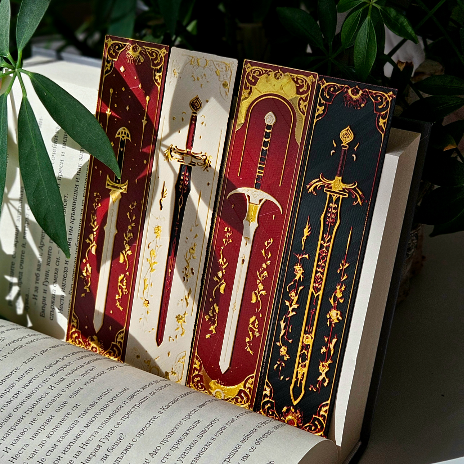 Filamora Studios Elven Sword Bookmark Set