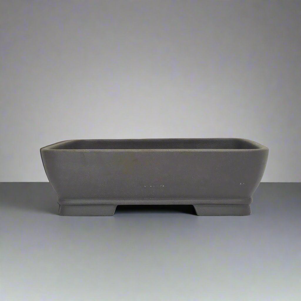 Yorkshire Bonsai Unglazed Rectangular Bonsai Pot Brown - 23cm