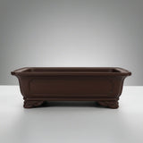 Yorkshire Bonsai Unglazed Bonsai Pot Rectangle Brown - 26cm