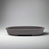 Yorkshire Bonsai Unglazed Brown Oval Bonsai Pot - 20cm