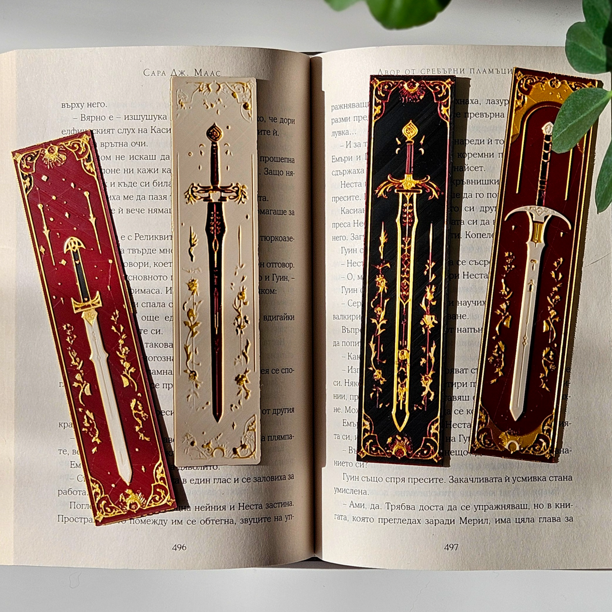 Filamora Studios Elven Sword Bookmark Set
