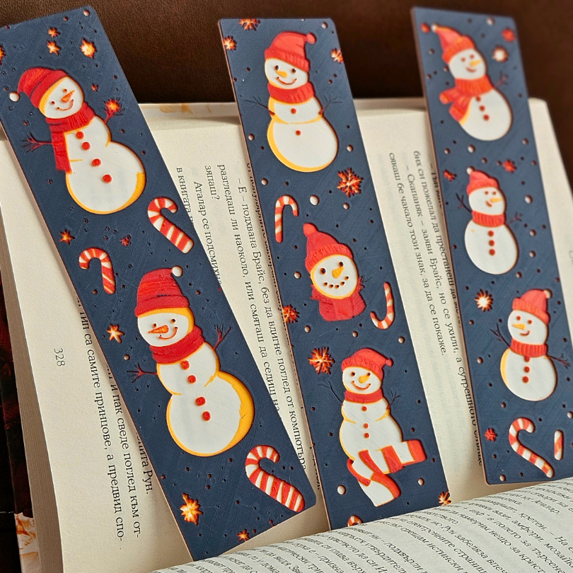 Filamora Studios Snowy Smiles Christmas Bookmark Set