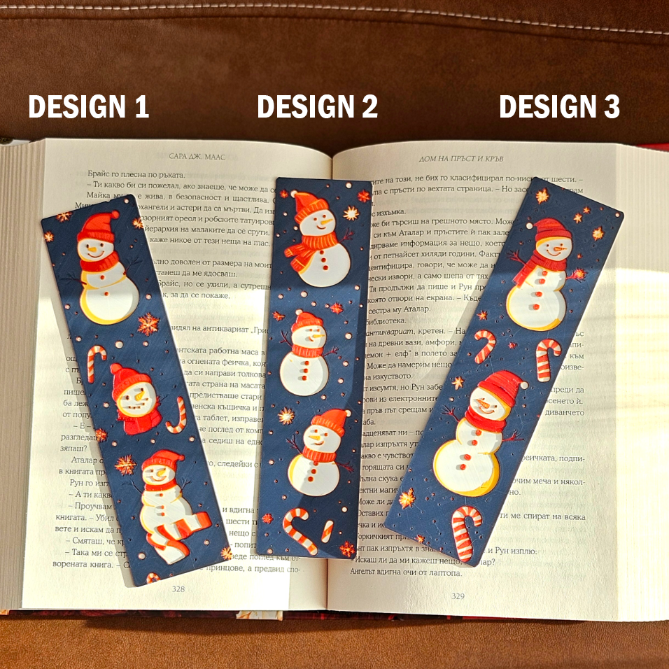 Filamora Studios Snowy Smiles Christmas Bookmark Set