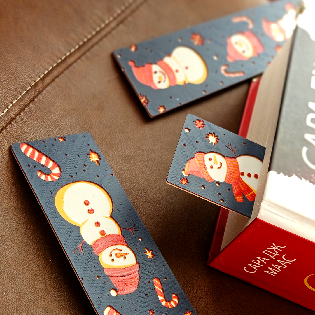 Filamora Studios Snowy Smiles Christmas Bookmark Set
