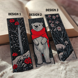 Filamora Studios Winter Bookmark Set – Polar Bear, Snowy Trees & Holiday Magic