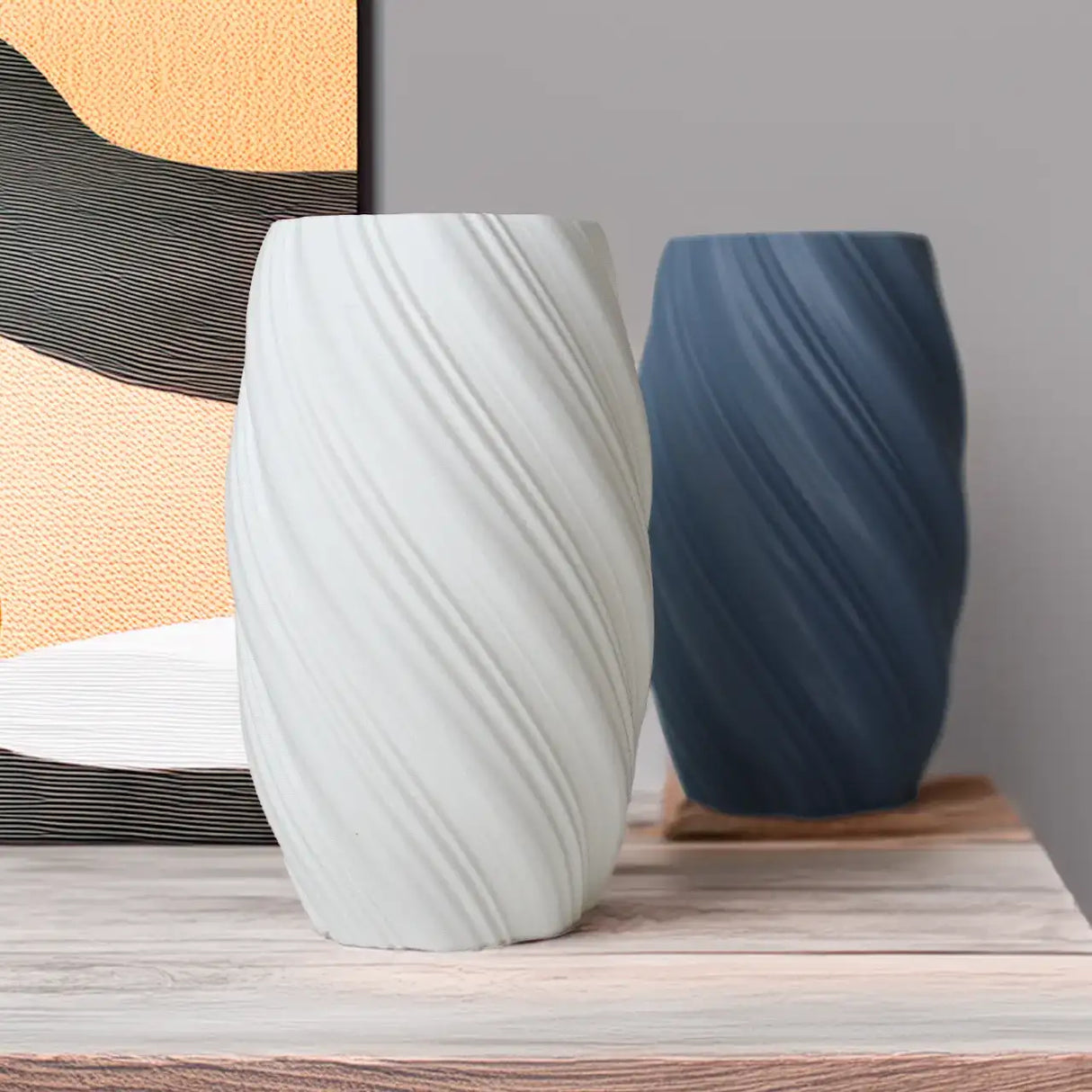 Filamora Studios Marvina Vase 3D Printed Decor for Dried Flowers